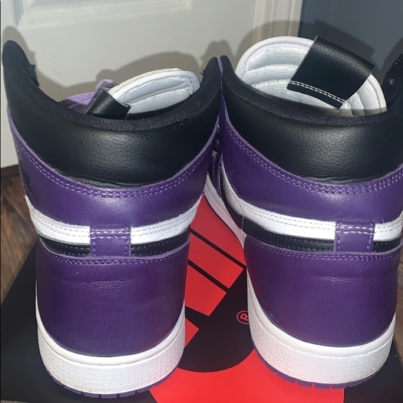 Retro 1 court purples size 10 - Picture 4 of 4